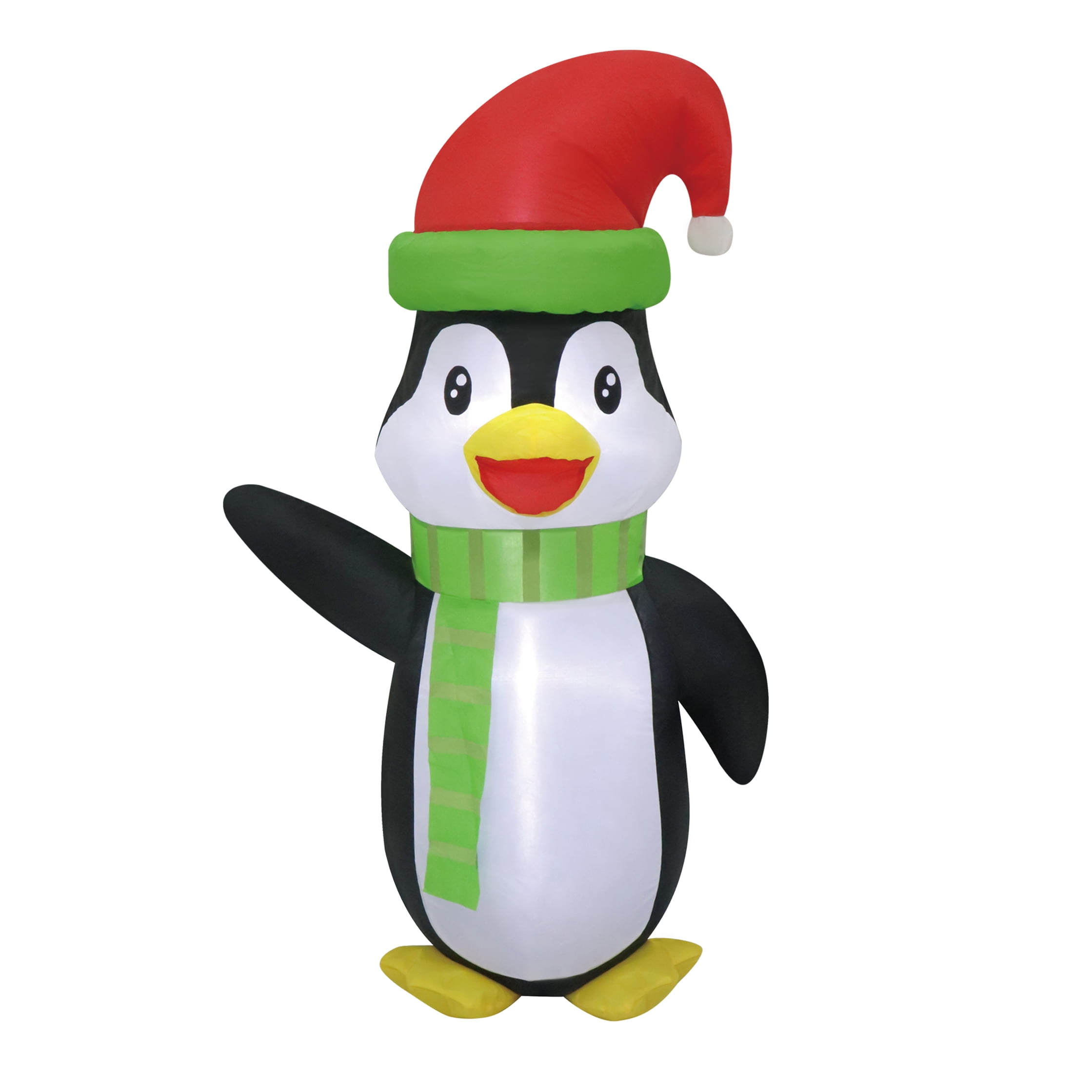 Holiday Time 3.5FT Christmas Penguin Inflatable with LED Lights for Indoor/Outdoor Use