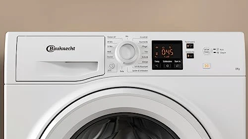 2025 Bauknecht WAM 814 A Lavatrice a carica frontale / 8 kg / Classe di efficienza energetica A / Programma rapido 45’ / Programma anti-allergie / Programma lana / Programma rapido 30’ / Avvio ritardato / AutoClean / Flecken 40°
