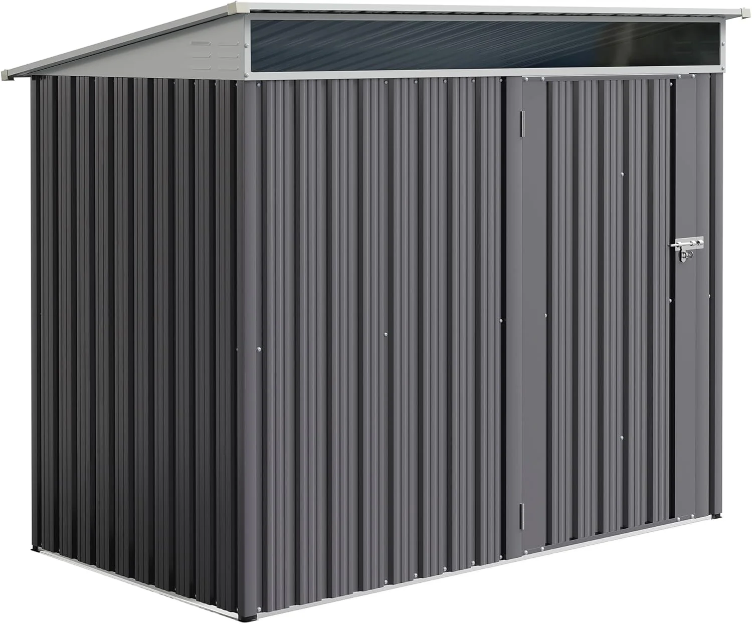 JYQAQA 6x4 FT Outdoor Garden Storage Shed.Waterproof Metal Garden Sheds