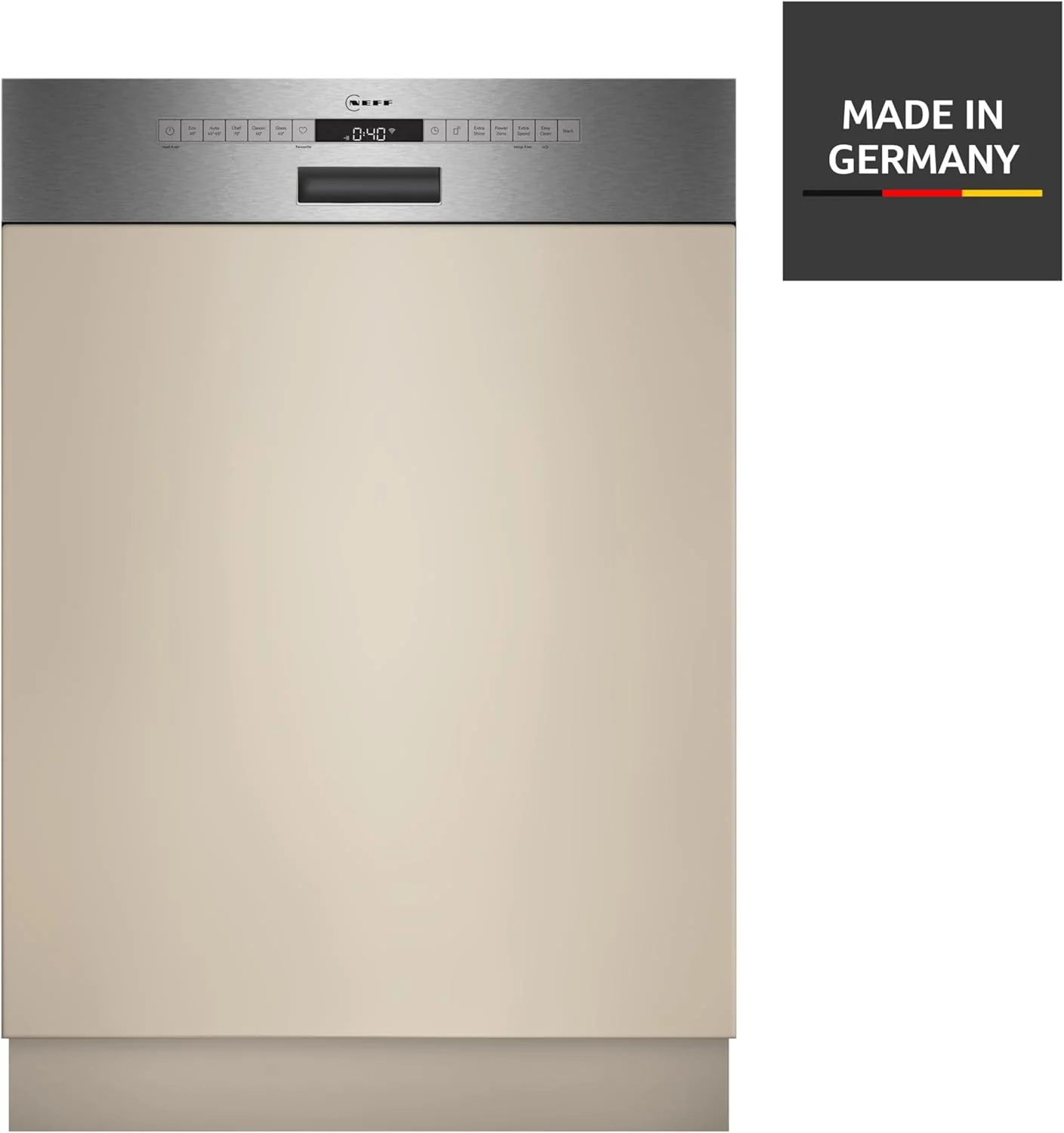 NEFF S157YCX03E, N 70, Smarte volledig ge?ntegreerde vaatwasser, 60 cm, Besteklade, Made in Germany, Zeolith-droging, bijzonder stille vaatwasser, in hoogte verstelbare bovenkorf, sterke sproeidruk