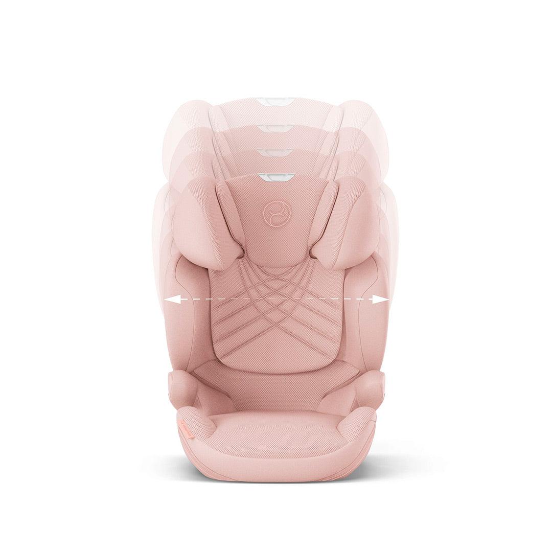 Seggiolino auto CYBEX Solution T i-Fix Plus – Gruppo 2/3, rosa pesca, con ISOFIX e poggiatesta regolabile in altezza