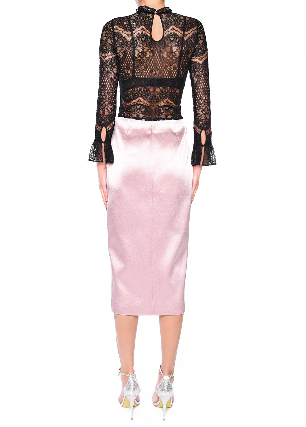 Arlette Black Floral Lace Bodysuit