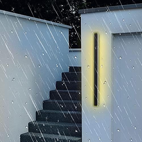 Wandleuchte, LED-Wandleuchten, 120 cm lang, warmweißes Licht, Innenbeleuchtung, schwarz(80cm)