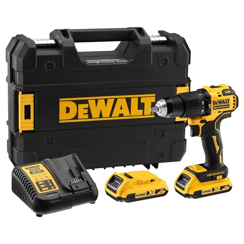 DeWalt DCD709D2T QW Trapano avvitatore con percussione XR 18V 2Ah : Amazon.it: Fai da te