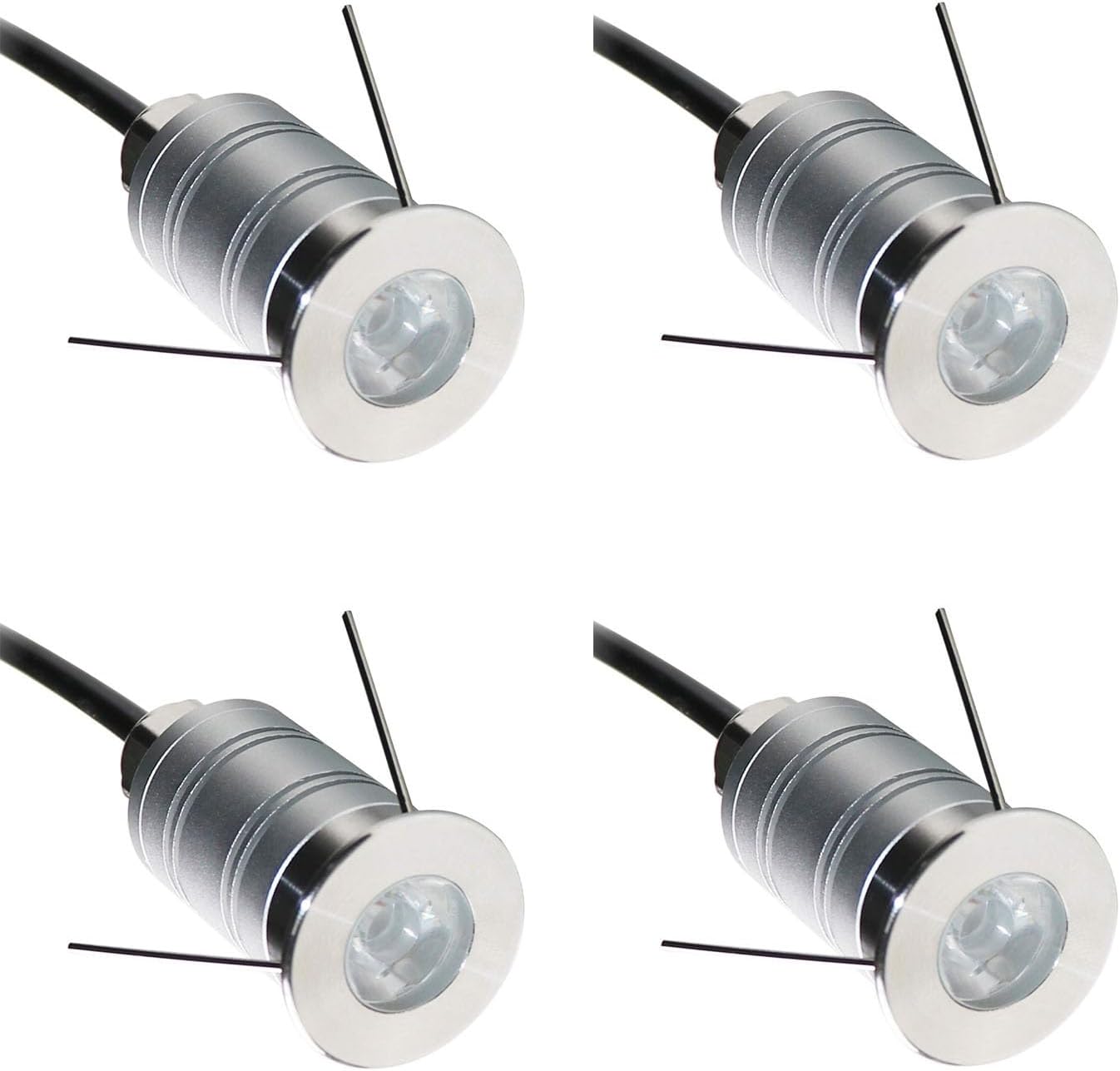 Led-Bodeneinbauleuchte - Mini-Strahler Mit 15° Schmalem Abstrahlwinkel, 1 W Led-Chip, 12 V–24 V Dc, Ip67 Wasserdichte Unterirdische Außenlandschaftsbeleuchtung, Für Außenbereich, Garten, Pool, Brunn