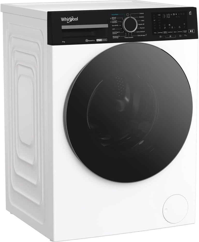 Whirlpool Lavatrice smart connessa con WiFi - WPM 911W ADS IT - SenseWash