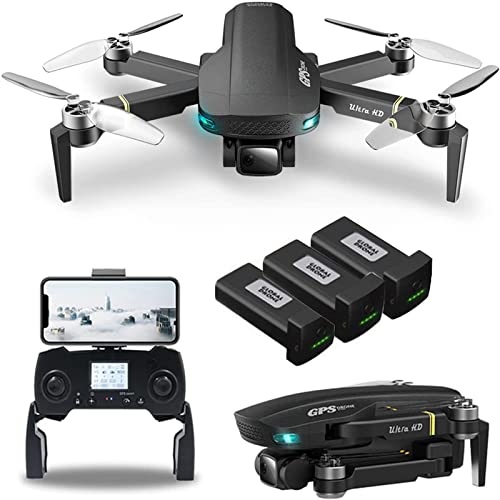 Droni con fotocamera per adulti 6K, doppia fotocamera EIS, video live 5G WIFI FPV, volo di 60 minuti, distanza RC di 1,5 km Quadricottero brushless professionale, ritorno automatico a casa, batteria * : Giochi e giocattoli