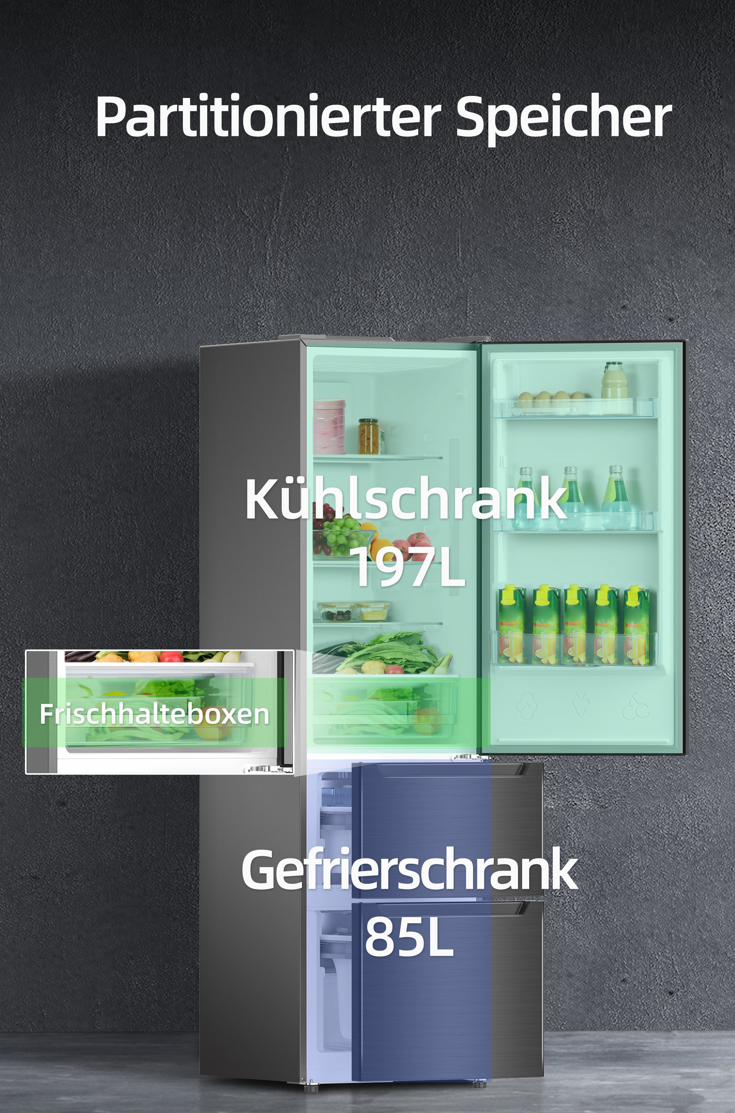 Kühl-/Gefrierkombination Optimal Frische+ CID282NEIBE