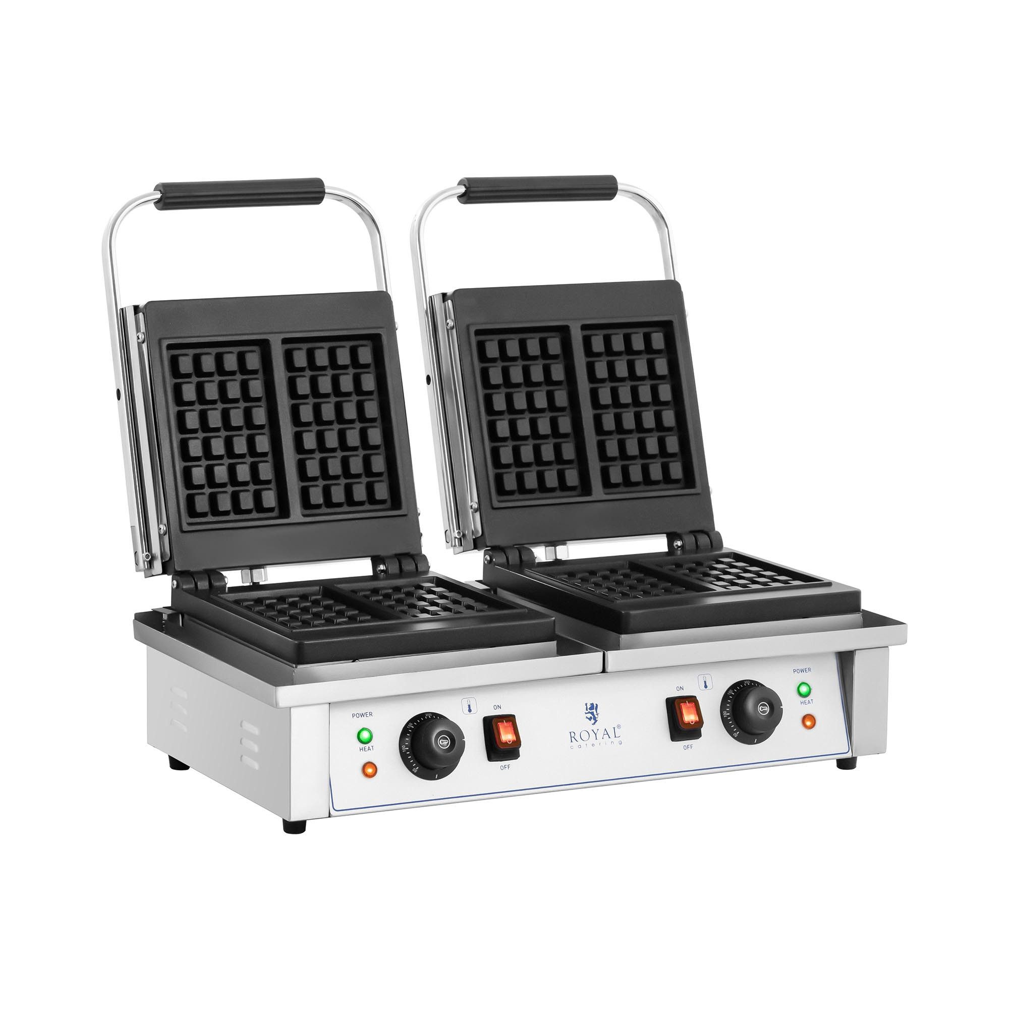 Waffeleisen Doppelwaffeleisen Belgische Waffel Waffelmaschine rechteckig Gastro