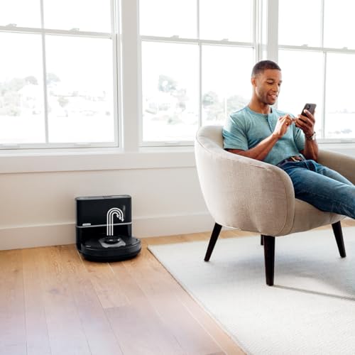 Shark UR2500SR AI Ultra Robot Vacuum with Self Empty Base, Bagless, 30 Day Capacity, LIDAR Navigation, Compatible with Alexa, WiFi Connected, Black