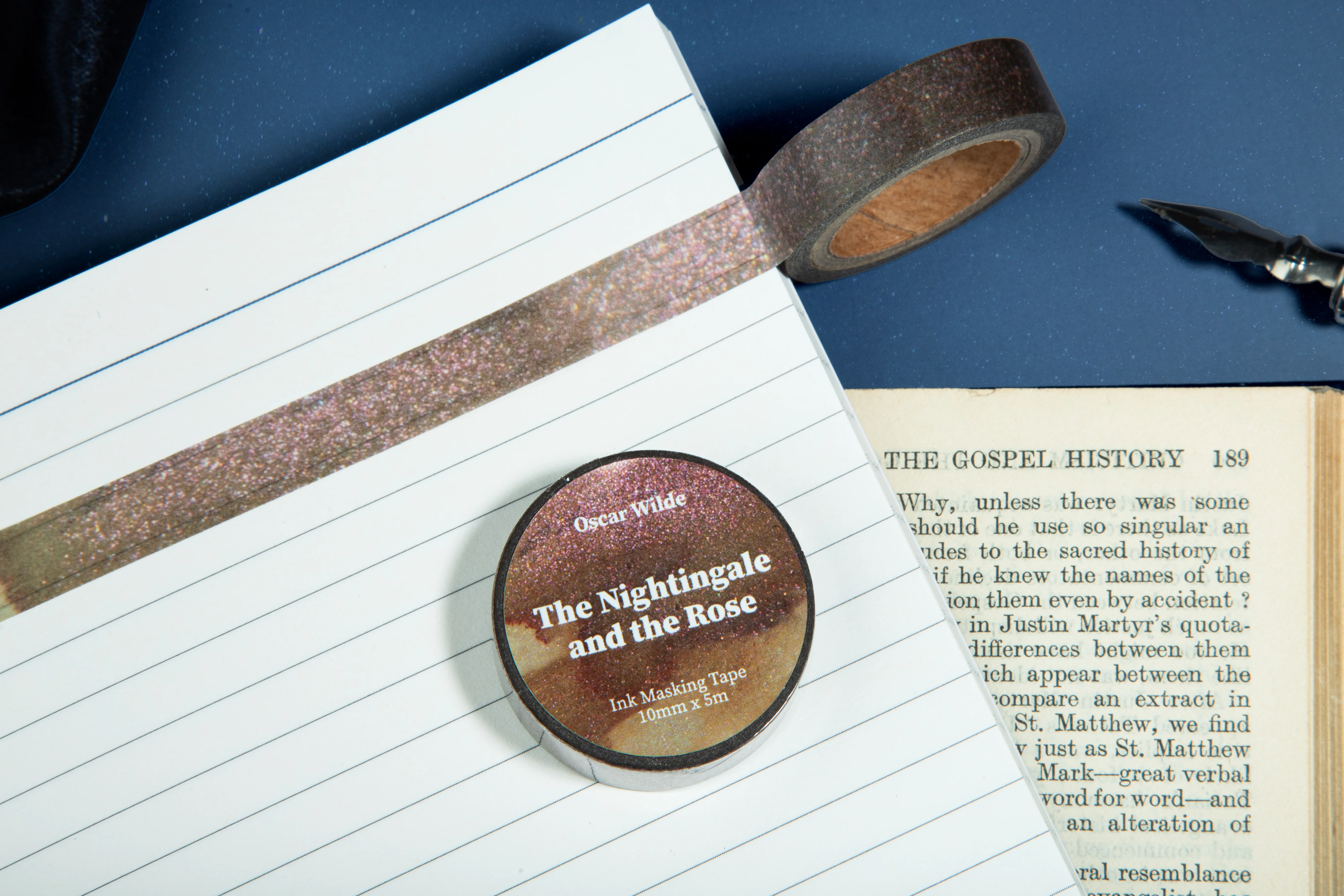 Wearingeul Ink Washi Tape - Oscar Wilde Fairy Tales - The Nightingale and the Rose