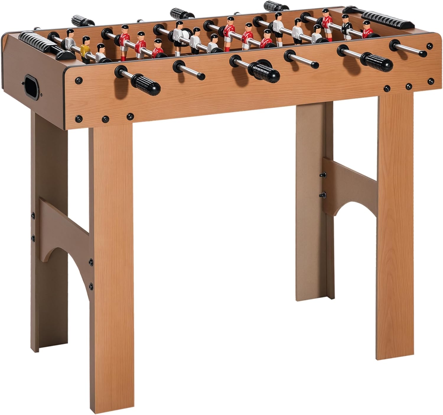 HOMCOM Calcio Balilla Professionale per Bambini e Adulti con Aste in Legno MDF 92x46x78cm