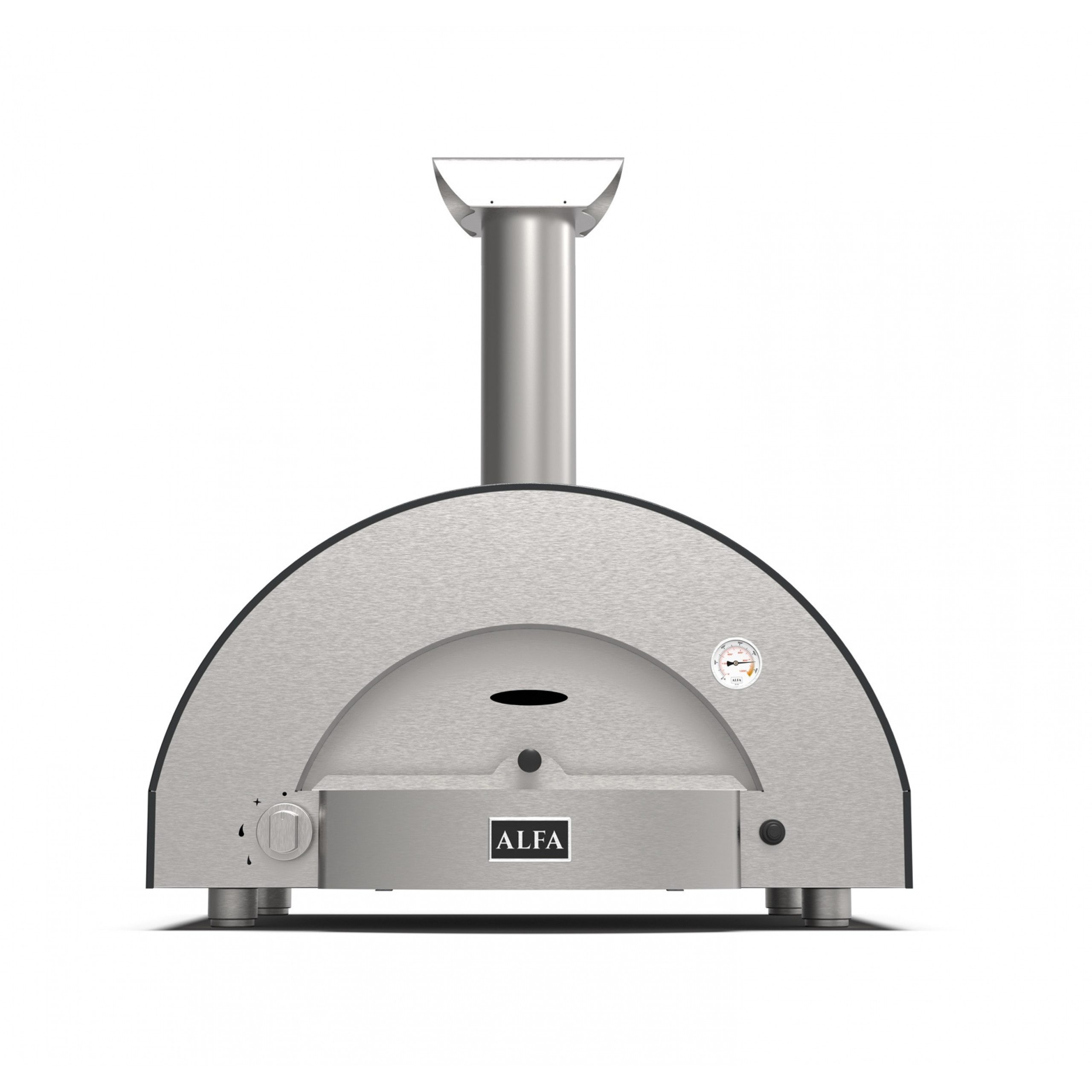 Pizzaofen Alfa Forni Gas Pizzaofen CLASSICO 2 Pizze Schiefer Grau