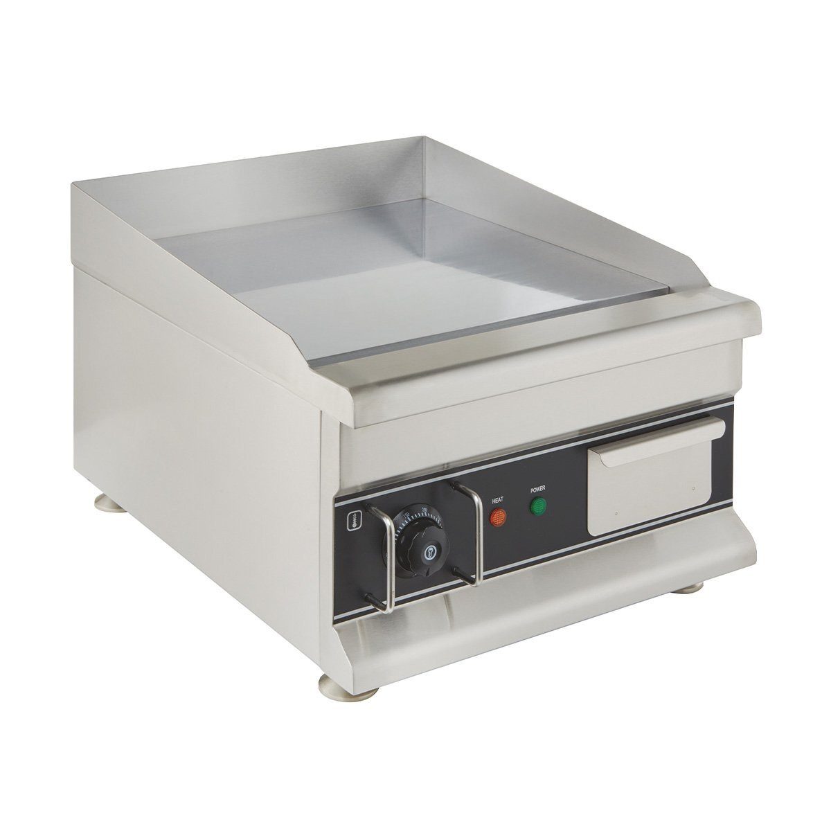 Elektrogrill Elektro-Grillplatte 41 x 42 cm glatt / verchromt - Tischgerät