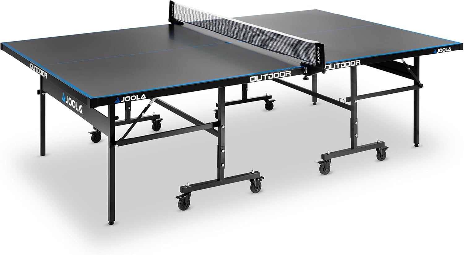 JOOLA Tavolo da ping pong professionale per esterni, 6 mm, superficie composita in alluminio, resistente alle intemperie, pieghevole, con rete inclusa