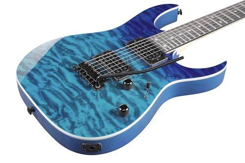 Ibanez GRG120QAASP BGD GIO Series Electric Guitar   Black Hardware   Blue Gradiation : Strumenti Musicali