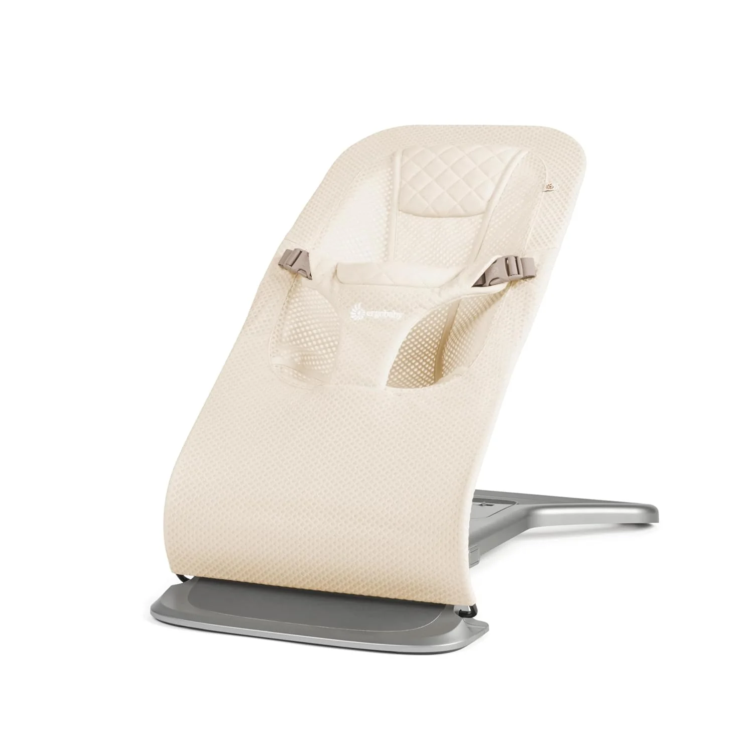 Ergobaby 3-in-1 Evolve Bouncer, Ergonomische wipstoel voor baby's vanaf de geboorte tot peuters, Babyschommel met zitverkleiner voor pasgeborenen (2,5 kg - 13,2 kg), Cream