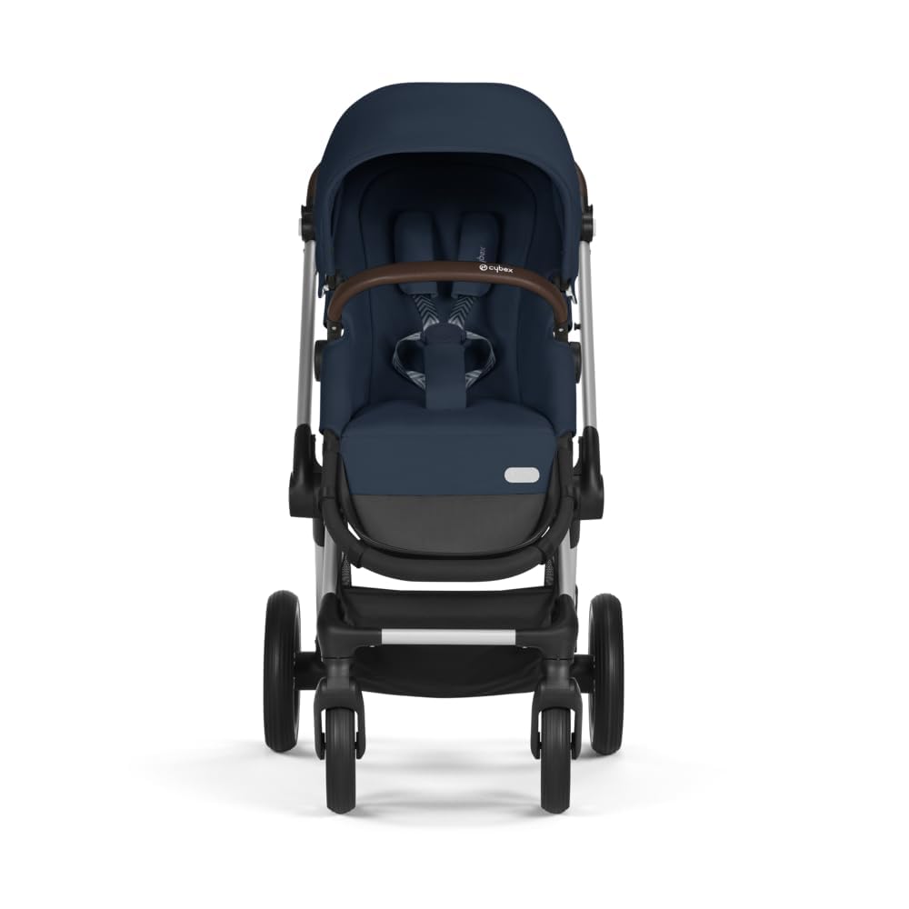 CYBEX Gold Kinderwagen EOS Lux 2-in-1, Reisesystem, Ab Geburt bis 22 kg (ca. 4 Jahre), Moon Black
