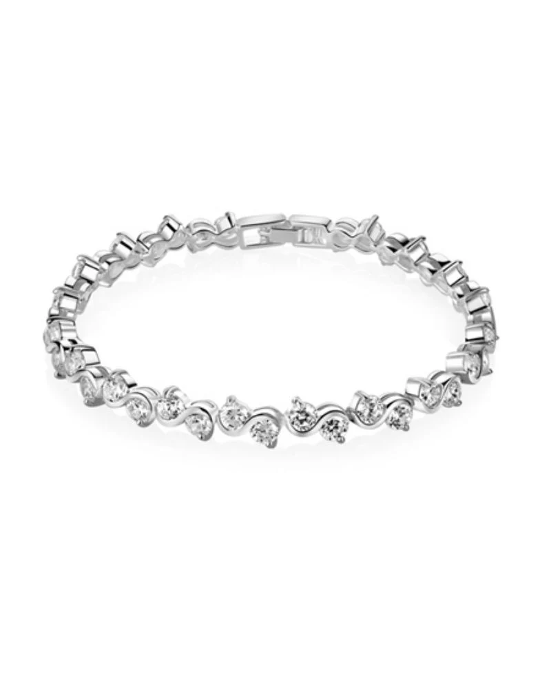Newbridge Silverware Clear Stone Bracelet