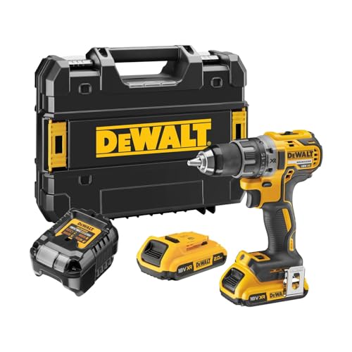 DEWALT DCD791D2 QW Trapano Avvitatore   2 Velocita’ 18V Motore Brushless Mandrino Autoserrante 1.5 13Mm. : Fai da te