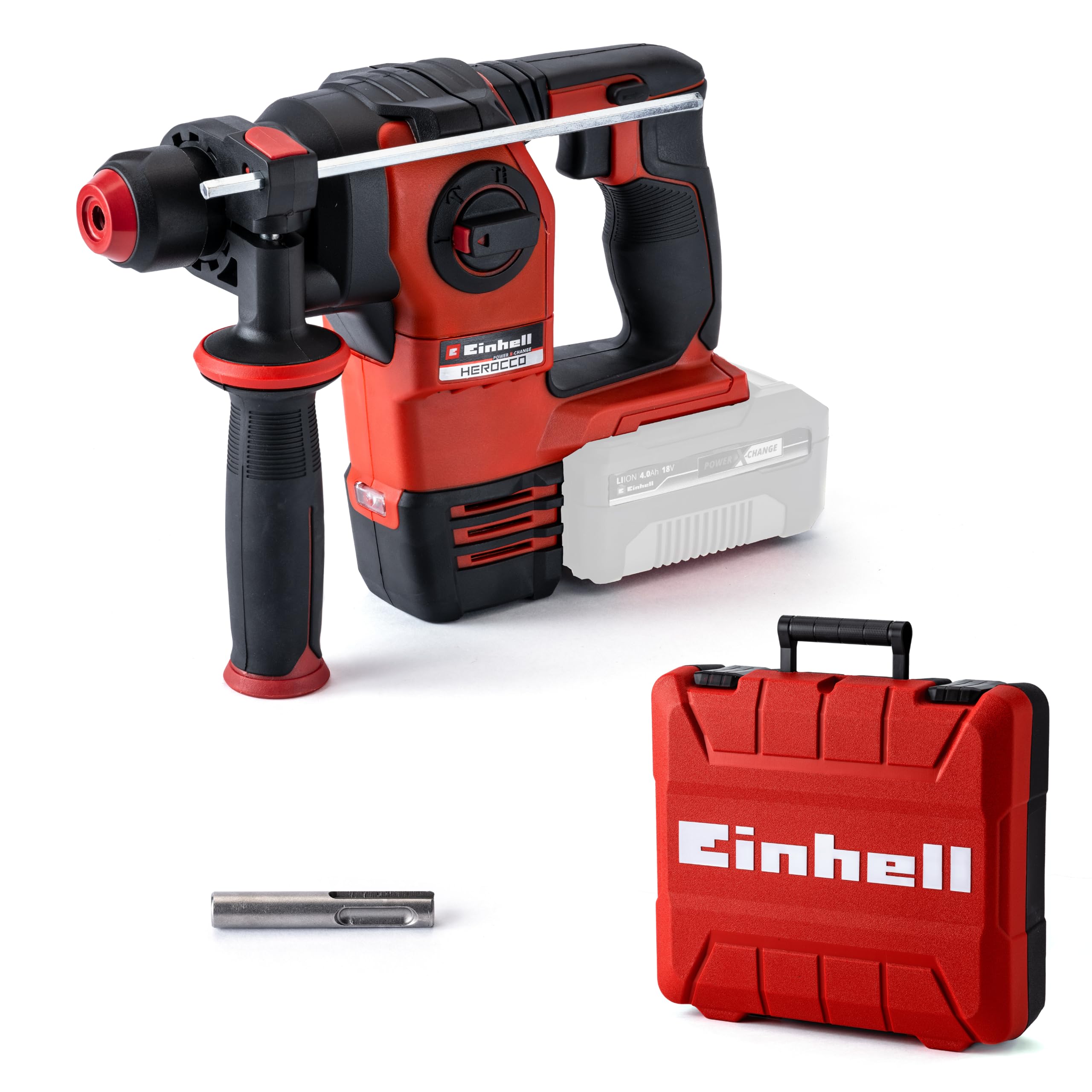 Einhell Professional Akku Bohrhammer HEROCCO 18/20 Power X Change 18V Brushless 2,2J SDS plus Koffer ohne Akku