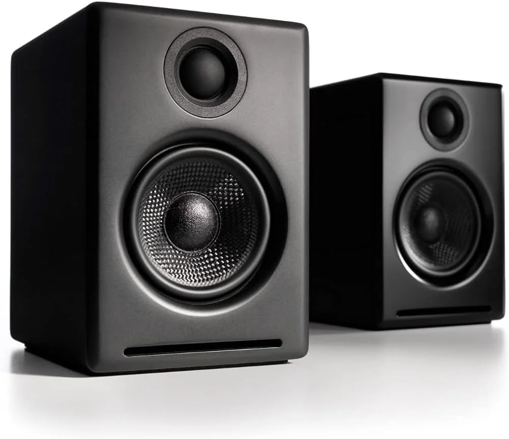 Audioengine A2 Plus Kabellose Bluetooth-Desktop-Lautsprecher, 60-W-Computerlautsprecher für Musik und Gaming