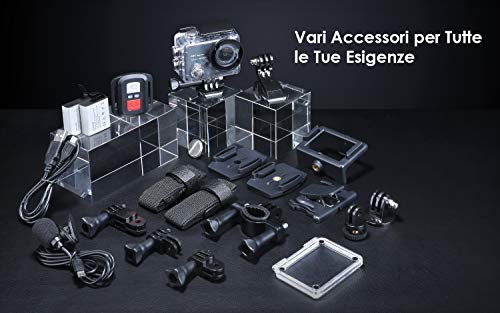 COOAU videocamera Anti Shake fotocamera Impermeabile