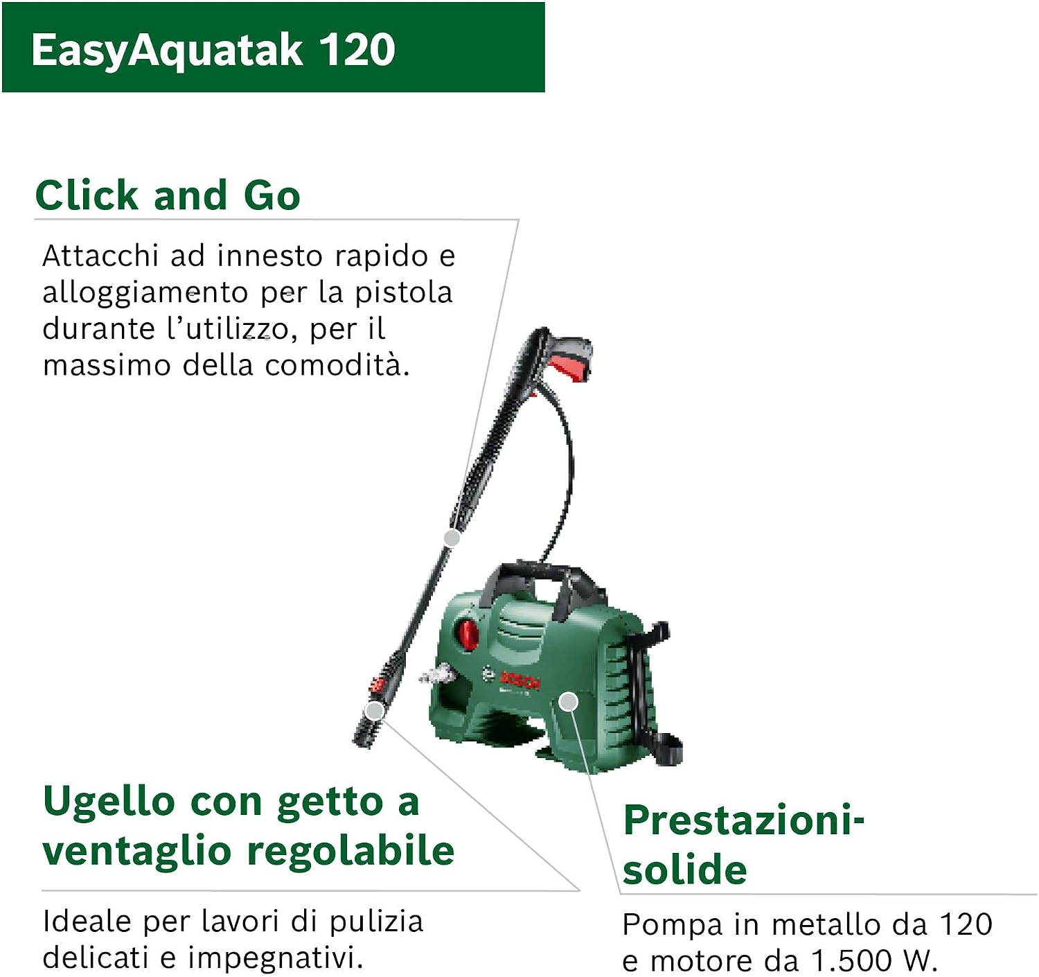 Bosch Idropulitrice EasyAquatak 120