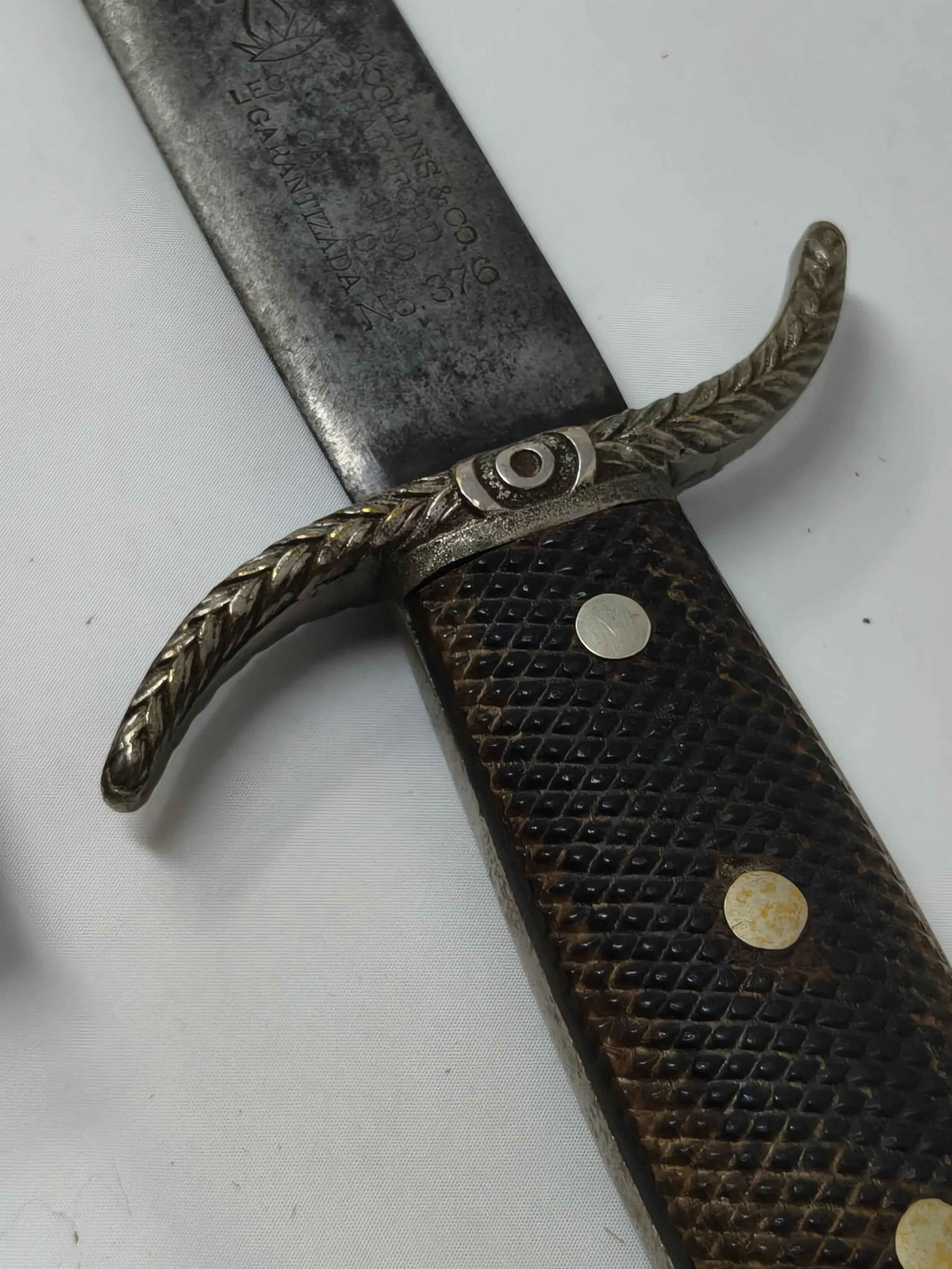 Collins Model curved blade. Spanish American War.