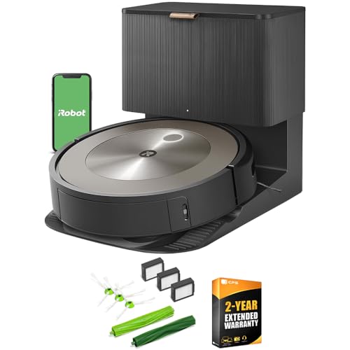 iRobot J955020 Roomba j9  Robot Vacuum with Clean Base Auto Empty Base Bundle with 2 YR CPS Enhanced Protection Pack and Deco Essentials Accessory kit