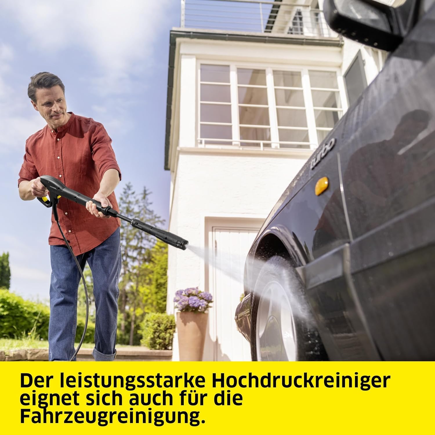 Hochdruckreiniger K 5 FJ 145 bar 500 l/h 40 m²/h 8 m Schlauch Quick Connect Foam Jet Dreckfräser Schaumdüse
