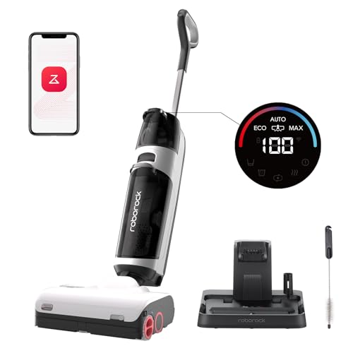 roborock Dyad Pro Wet Dry Vacuum Cleaner with Double Rollers, Cordless Vacuum Mop All in One, Self Cleaning & Drying System, Floor Cleaner Machine for Mopping Hard Floor, Hardwood, Tile Flooring : Tools & Home Improvement