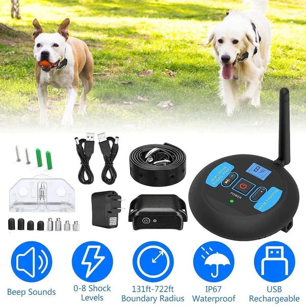 Wireless Dog Fence System �C Adjustable 1650ft Range & Portable Design