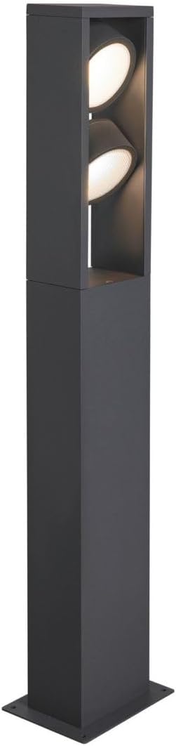 SLV ESKINA FRAME 75 | Stehleuchte, LED Außen-Beleuchtung für Wege, Eingänge, Outdoor Garten-Lampe, Außenleuchte | CCT switch 3000/4000K, IP65, 2400lm, 2x LED Inside, anthrazit