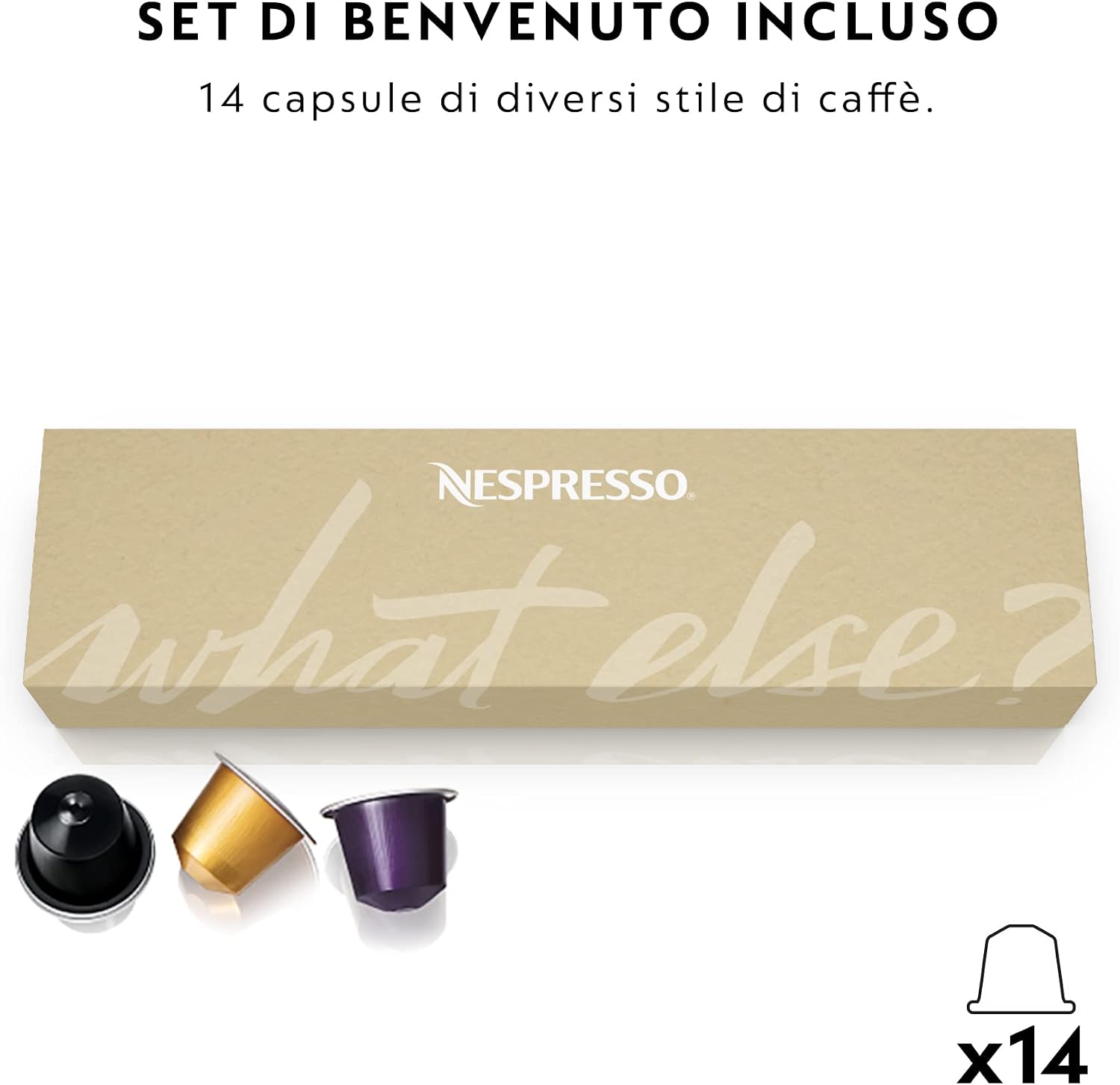 Nespresso Essenza Mini XN110B, Macchina da Caffè Krups, Grigio Scuro