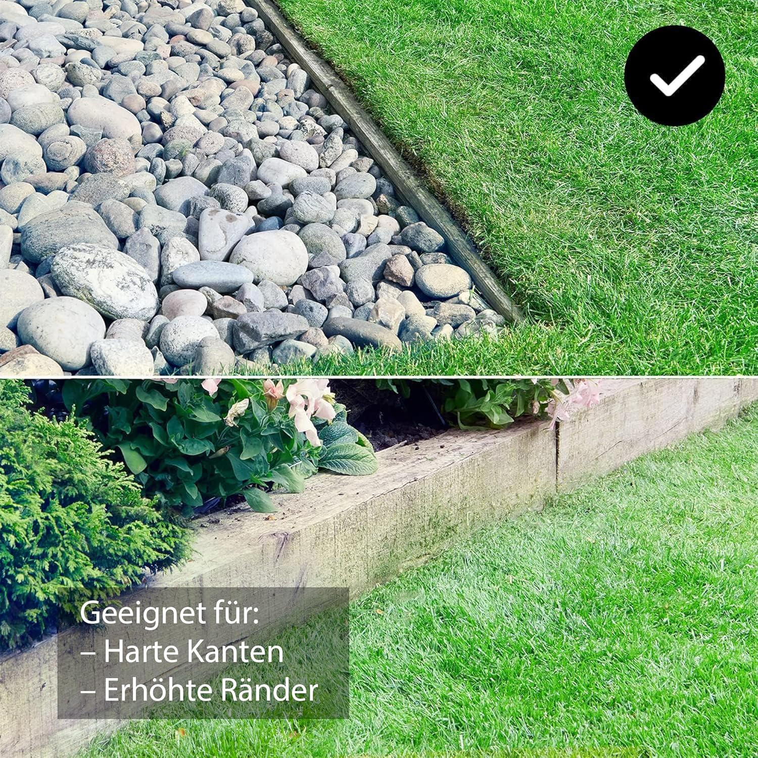 VBRM16 OcuMow Mähroboter kabellos für geeignet für bis zu 150 m2 Selbstfahrender Rasenmäher Roboter Hindernisvermeidung Geraeuscharm mähroboter ohne begrenzungskabel