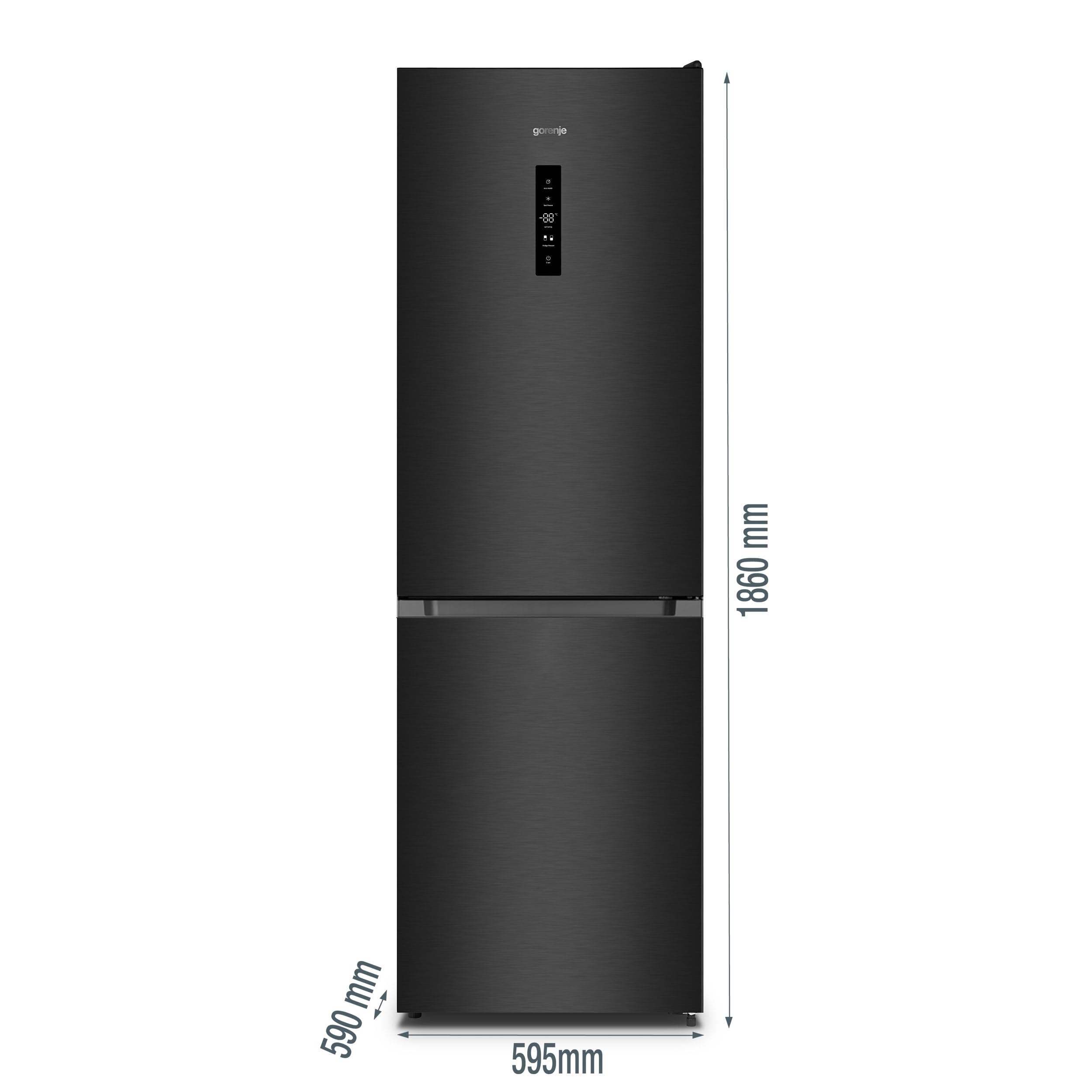 Kühl-Gefrierkombination NRK619CABXL4 mit Inverter-Technologie und NoFrostPlus, 304 L, schwarz