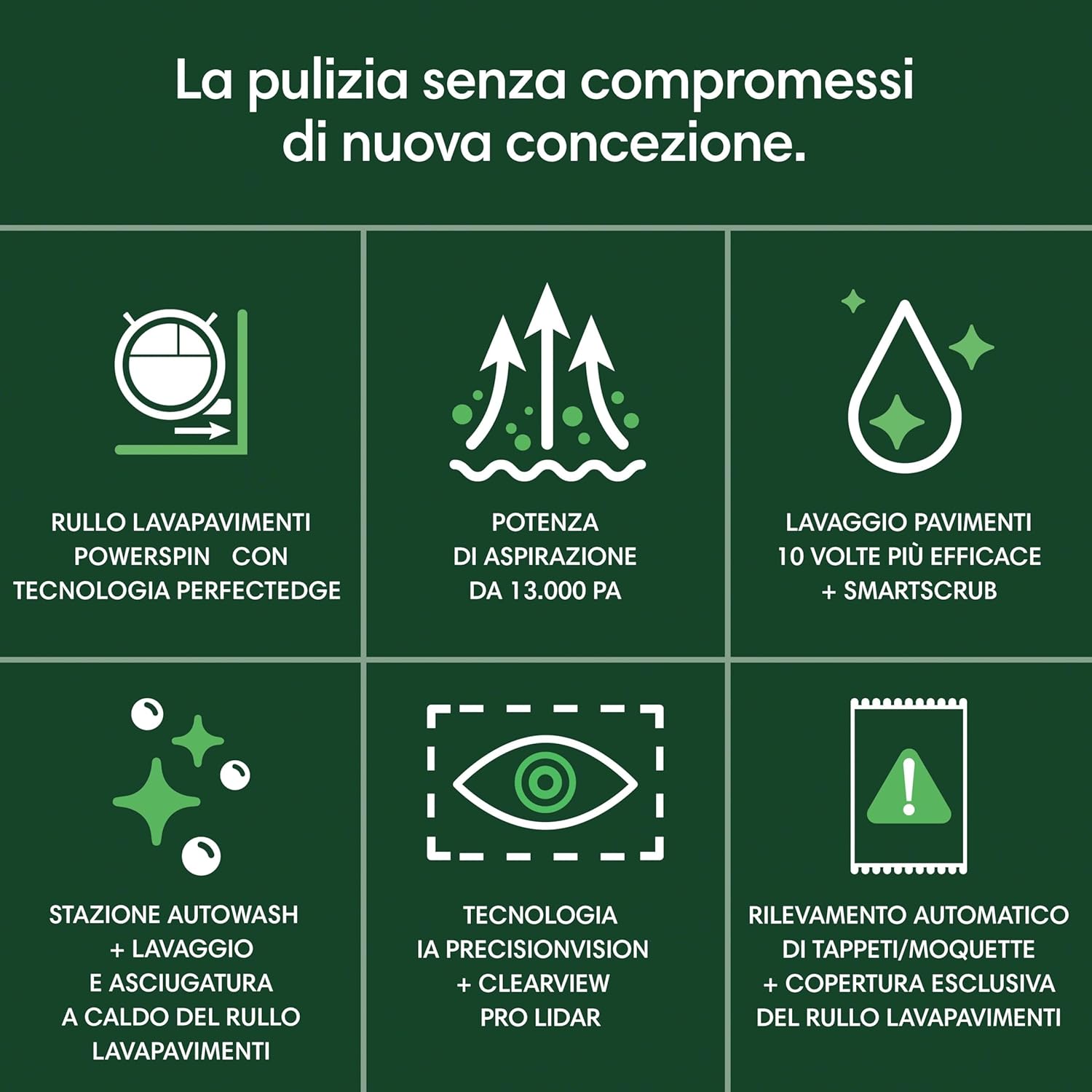 iRobot Roomba Max 705 Combo+Stazione AutoWash, Robot Aspirapolvere Lavapavimenti, ProLiDAR, PowerSpin Roller Mop,SmartScrub,Riconoscimento Oggetti AI,Pulizia Predittiva, Controllo Vocale e App, Bianco