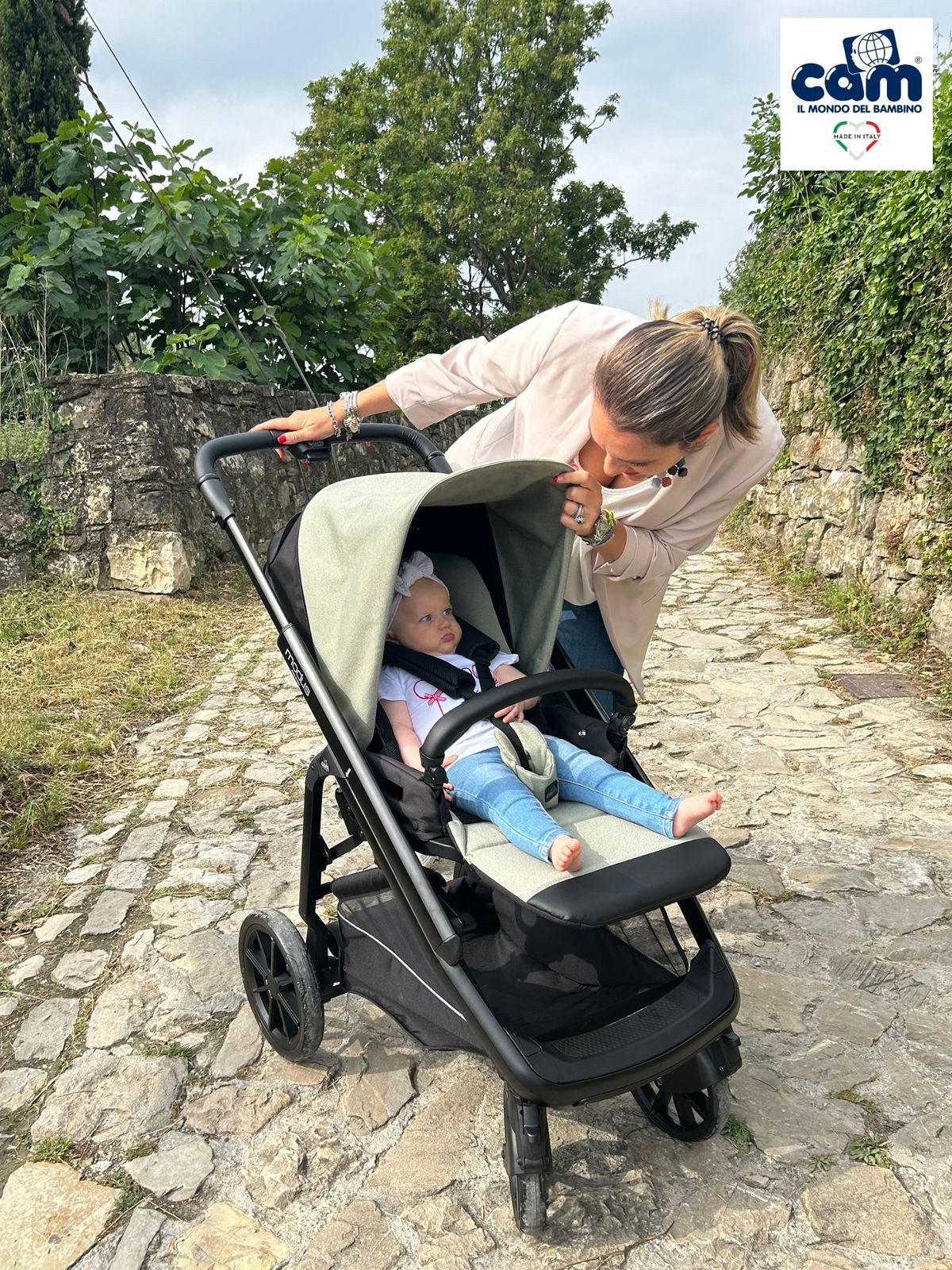 Kombi-Kinderwagen CAM Modus Duo 2n1 inkl. atmungsaktiver Simply-Matratze