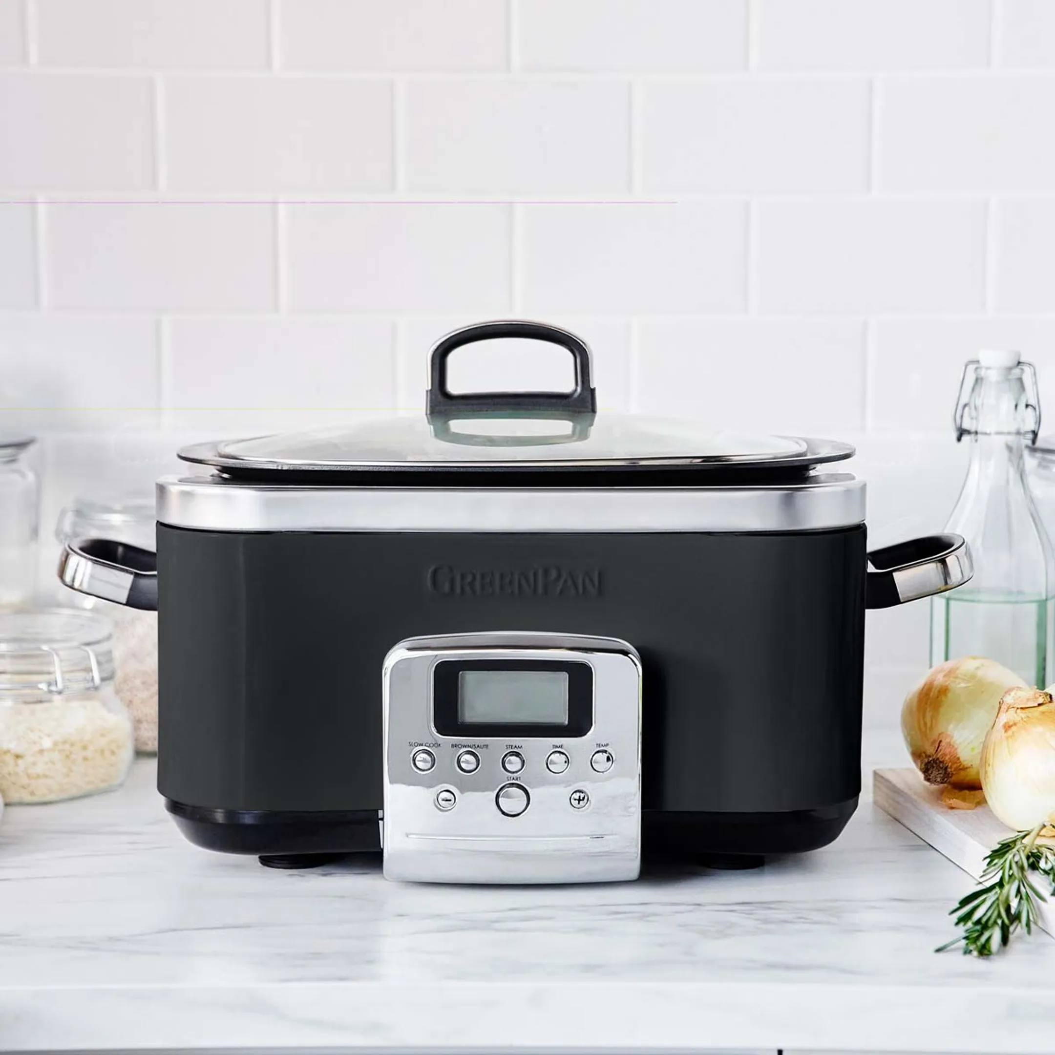 GreenPan Slowcooker Zwart 6L