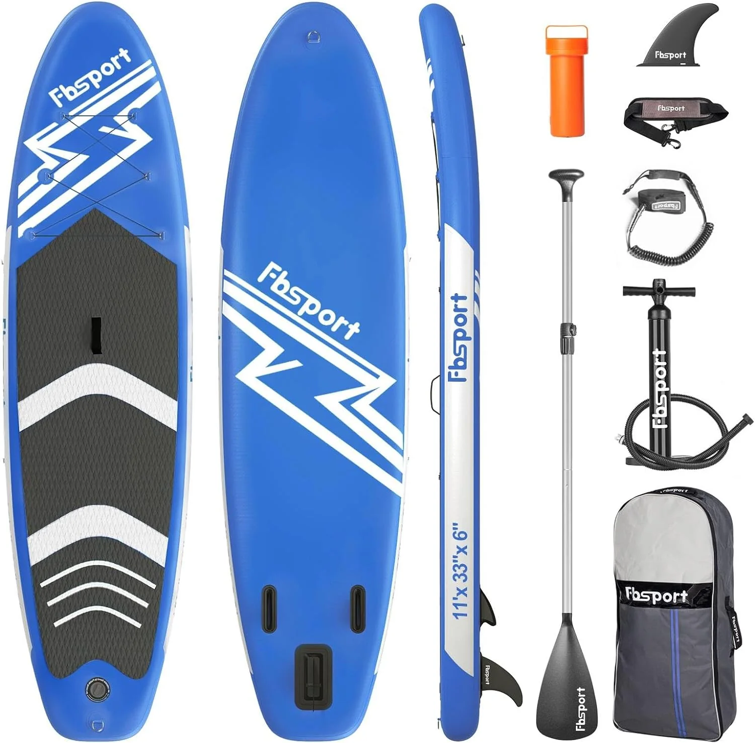 Tabla de paddle surf premium, tabla de yoga con accesorios SUP duraderos y bolsa de transporte | Postura amplia, control de surf, plataforma antideslizante, correa, remo y bomba para jóvenes y adultos 1