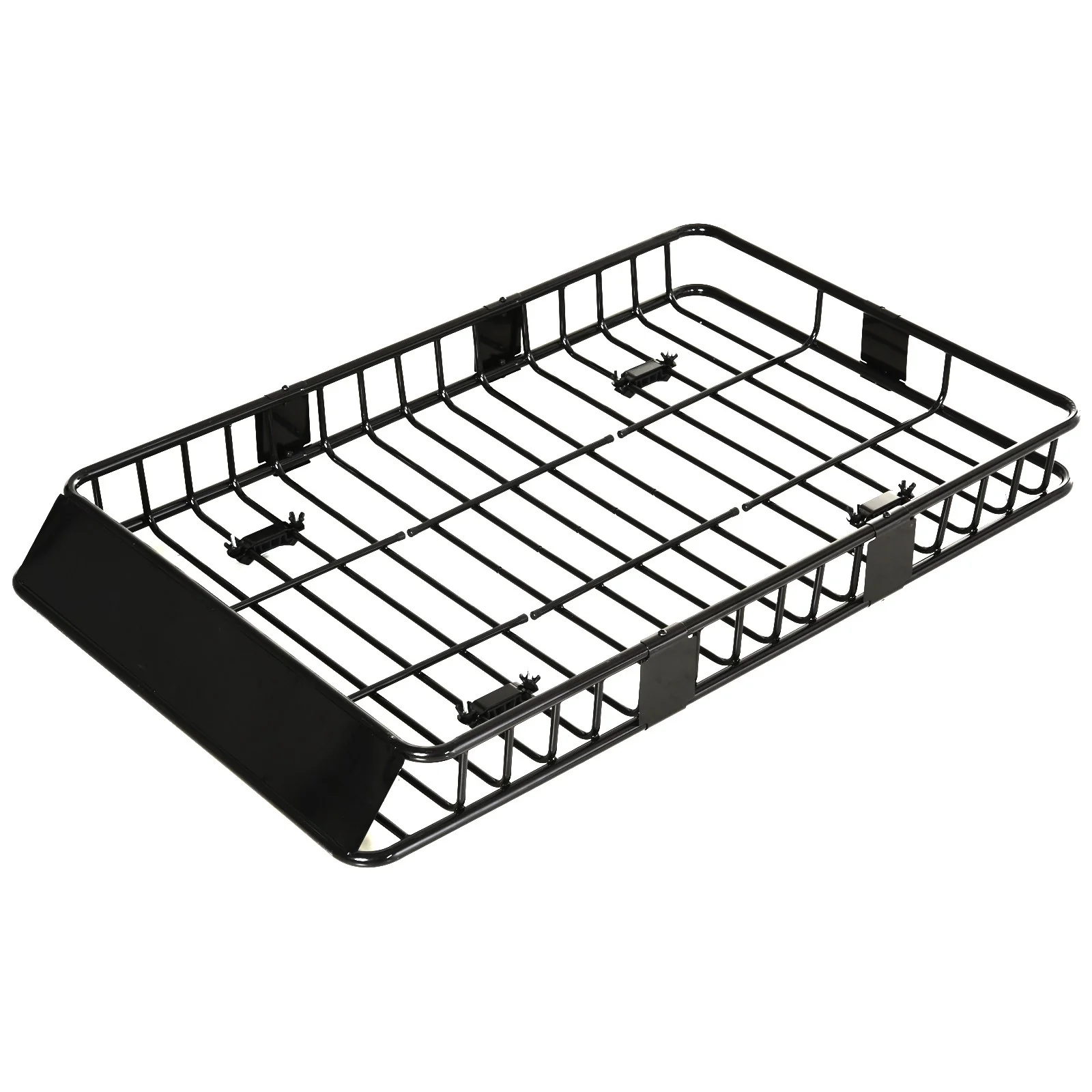 HOMCOM Universele dakkoffer autodakdrager dakbagagerek bagagemand bagagerek plank metaal zwart 162 x 99 x 16 cm | Aosom.de