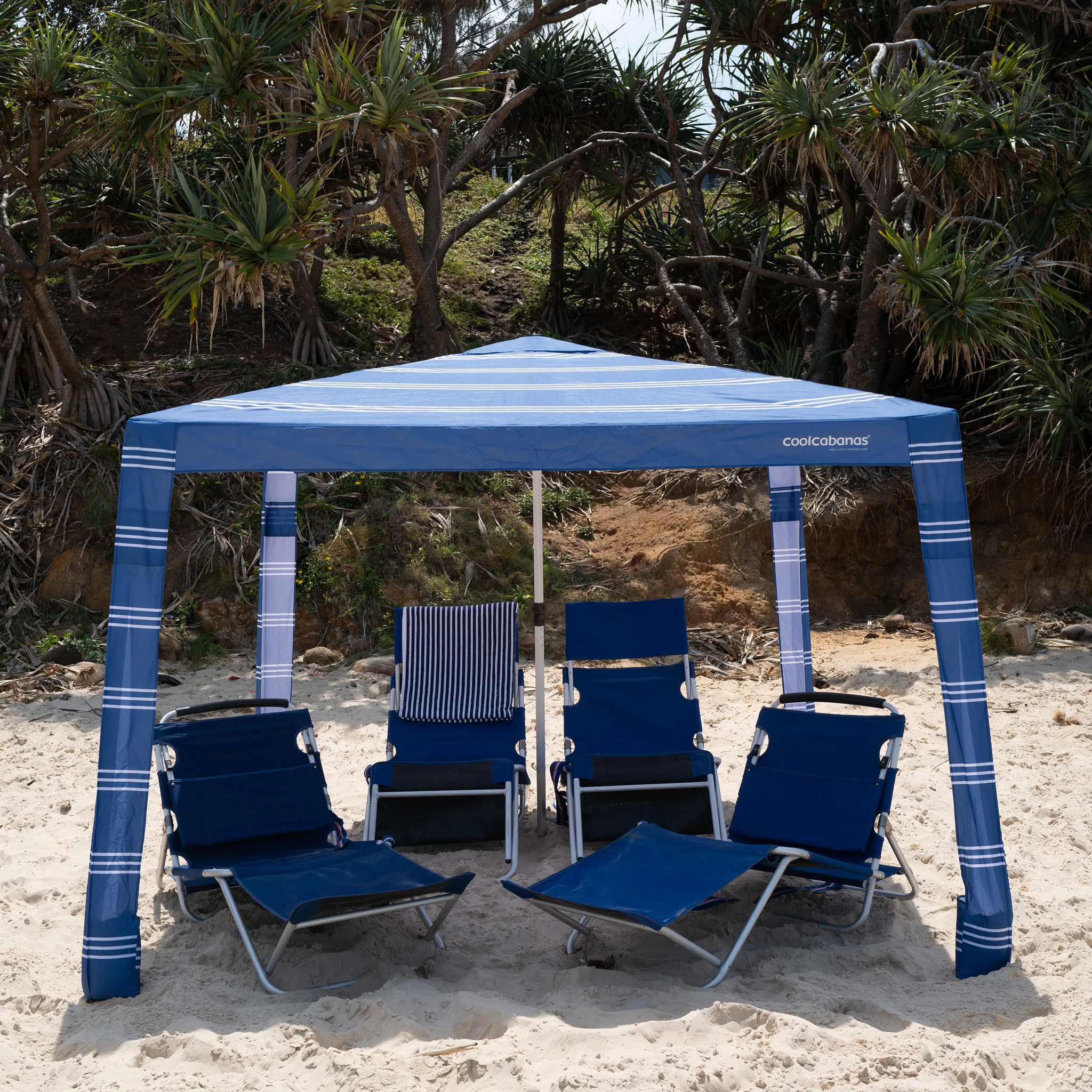 CoolCabana 5 Ombreggiatura da Spiaggia - Protezione UPF 50+, Ampia Zona d’Ombra