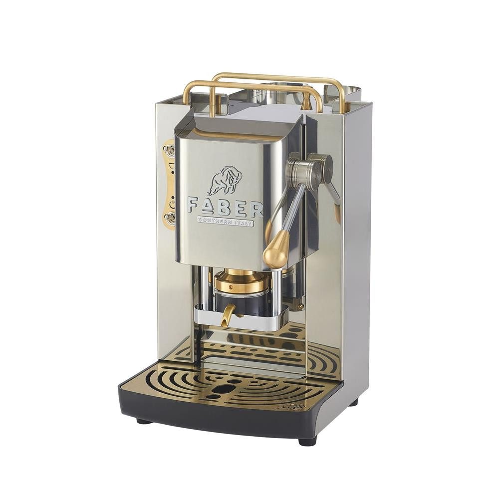 Espressomaschine Pro Inox Deluxe Glossy Kaffeepadmaschine