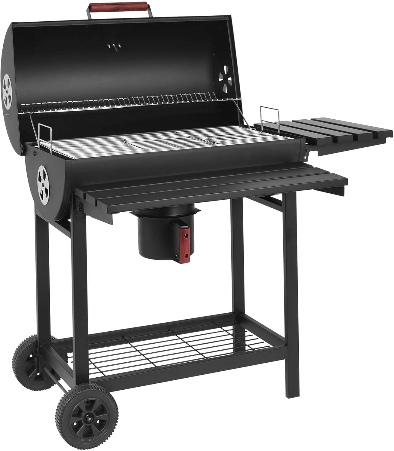 barbecue a carbonella con affumicatore per giardino cottura lenta BBQ cm 113 x 70 x 97,5 cm
