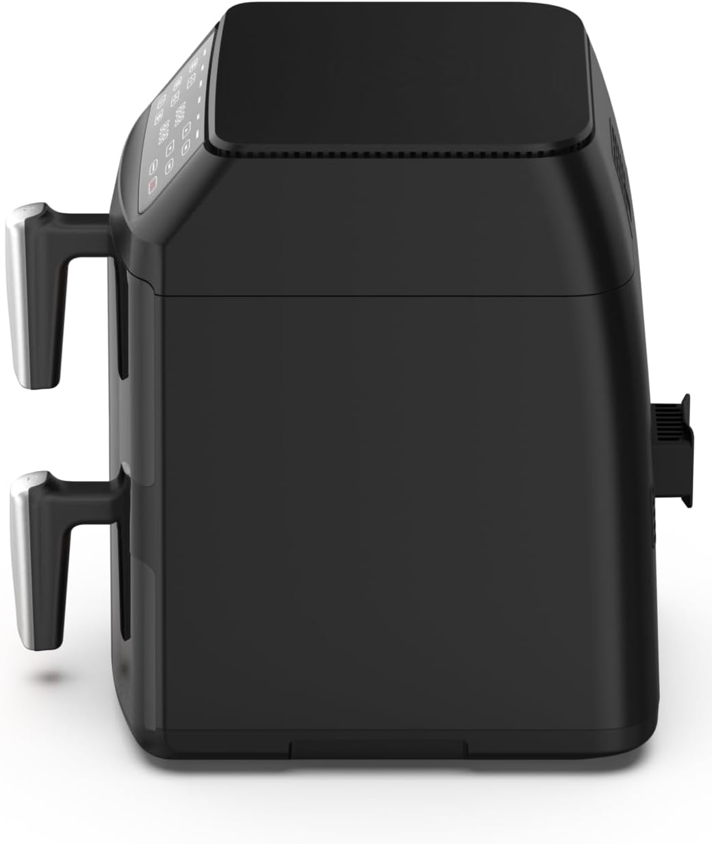 Friggitrice ad Aria Doppia XXL 11L con 2 Camere Verticali, Smart Finish & Sync, Luce Interna, Oblò in Vetro, 6 Programmi Automatici, Funzione Grill, Touchscreen.