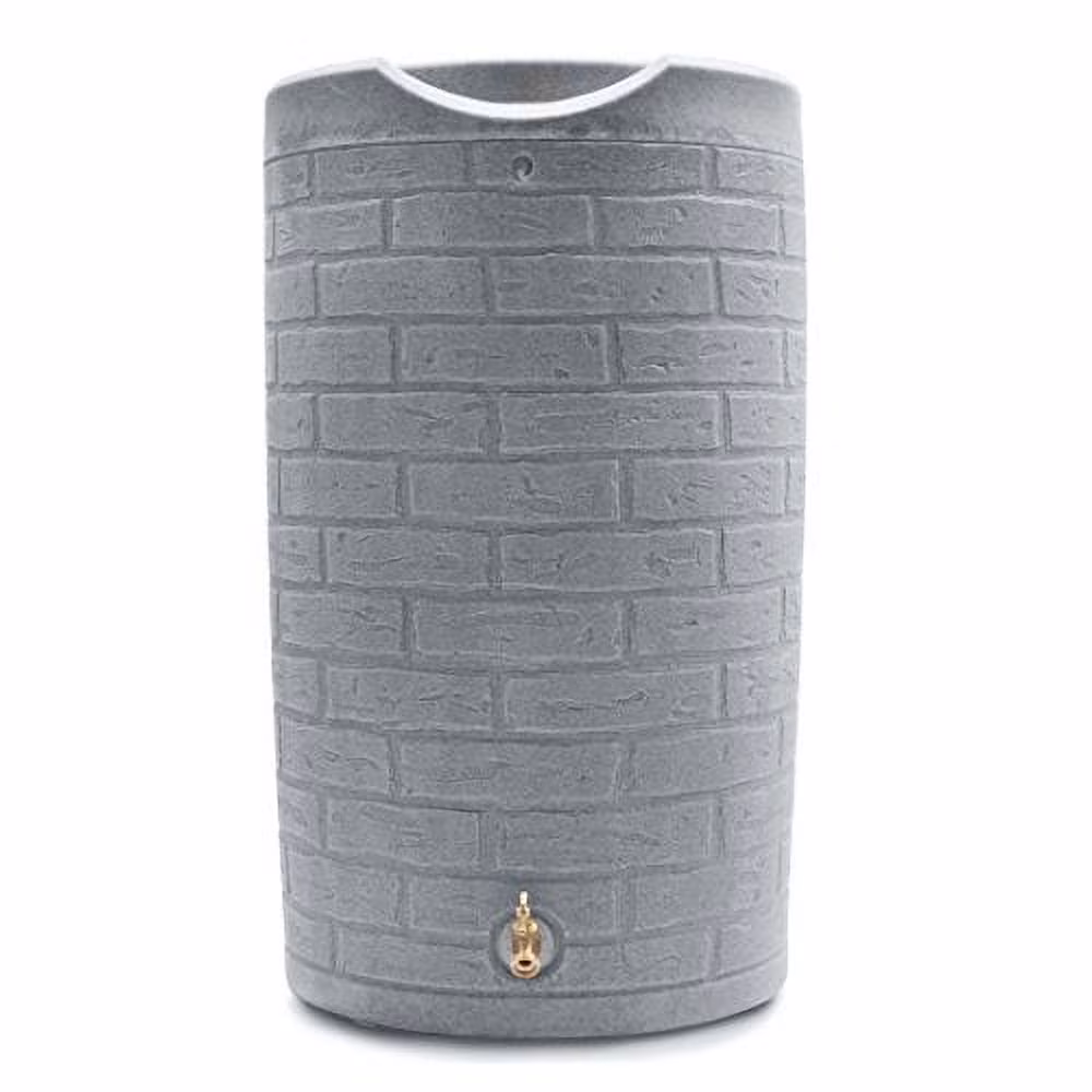Good Ideas IMP-D50-DAR Impressions Downton Rain Saver Rain Barrel, 50 Gallon, Dark Granite