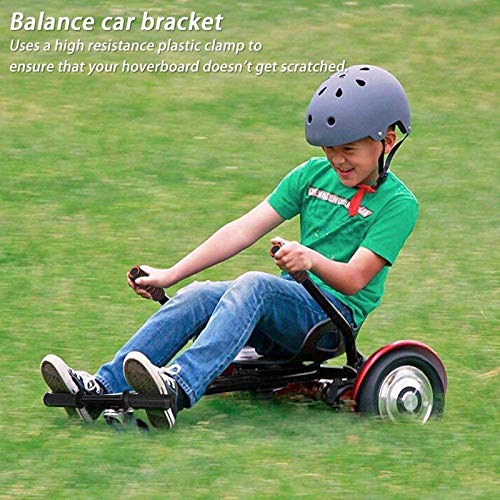 Wgwioo Sedile Kart per Go Kart Hoverkart Balance E Scooter Sospensione Hoverboard, Si Adatta A Tutte Le Dimensioni di Hover Board 6.5