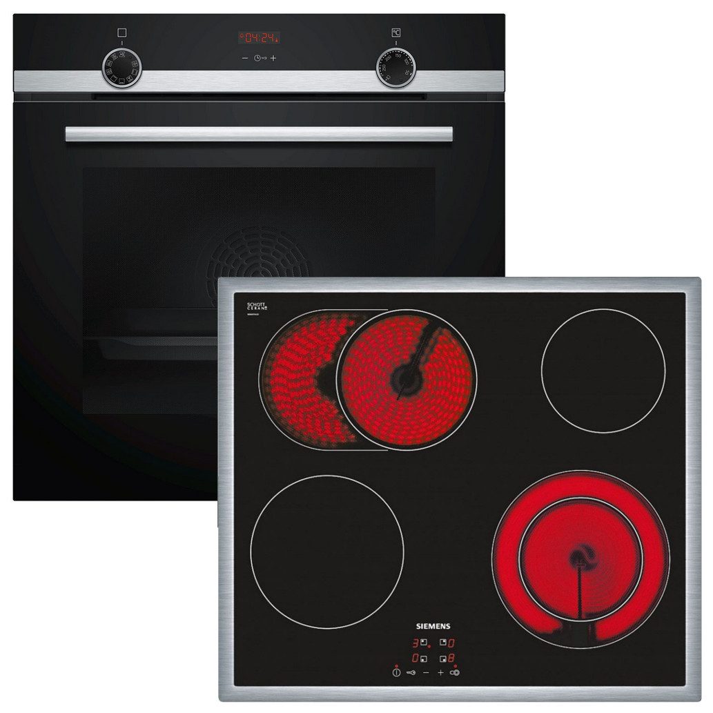 Backofen-Set Siemens Autark Backofen Umluft + Kochfeld 60cm TouchControl