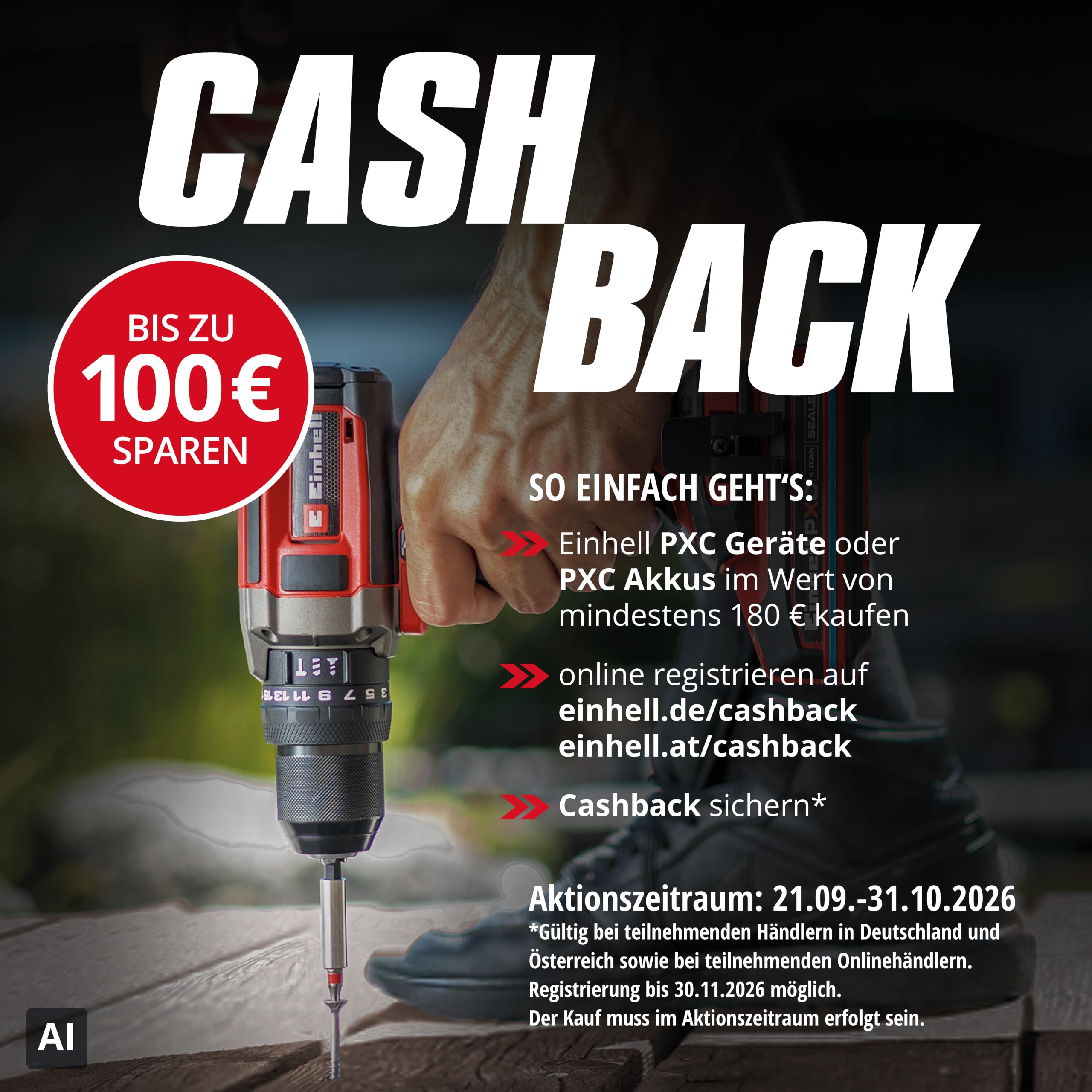 Akku-Stielstaubsauger TE-SV 18/270 Li BL-Solo 270 mbar bürstenloser Motor 0,85 l HEPA-Filter 2-in-1 ohne Akku Ladegerät